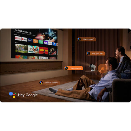 wanbo Cube 1 Proyector LED HD 350 lúmenes 1280x720 Azul cielo con Android TV