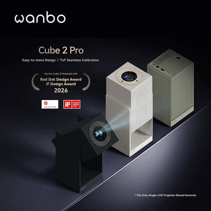wanbo Cube 2 Pro Proyector LED Full HD 500 Lúmenes Blanco con Android TV