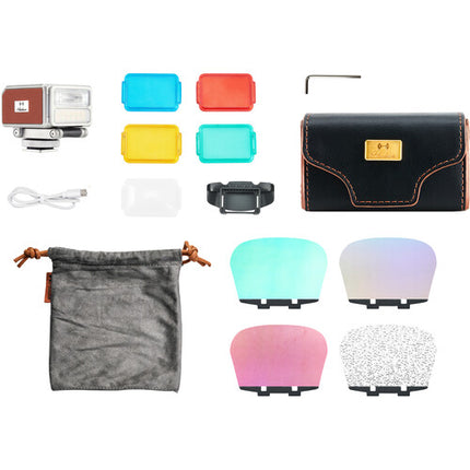 Harlowe Pocket Flash Creator Kit Kit de Iluminación 2700-6500K CRI 96 con Difusor Magnético
