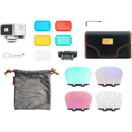 Harlowe Pocket Flash Kit Iluminación Regulable 2700-6500K Difusor Magnético