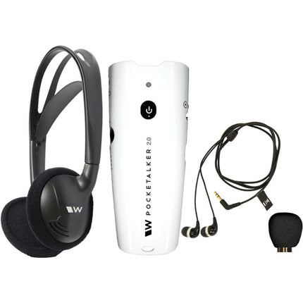 Williams Sound Pocketalker 2.0 Amplificador Personal Ligero Micrófono Auriculares y Auriculares In Ear