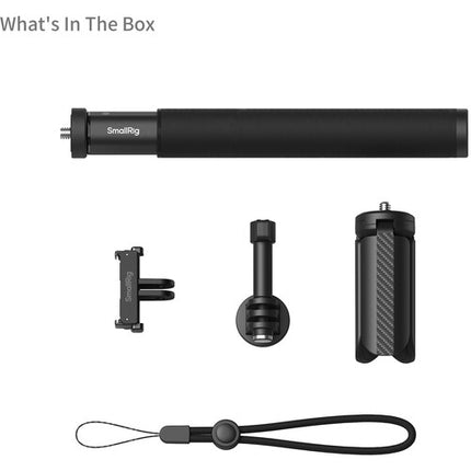 SmallRig Selfie Stick para DJI Osmo Action 6 y Nano con Mini Trípode y Adaptador Magnético telescópico 20 a 94 cm