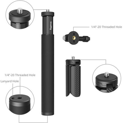 SmallRig Selfie Stick para DJI Osmo Action 6 y Nano con Mini Trípode y Adaptador Magnético telescópico 20 a 94 cm