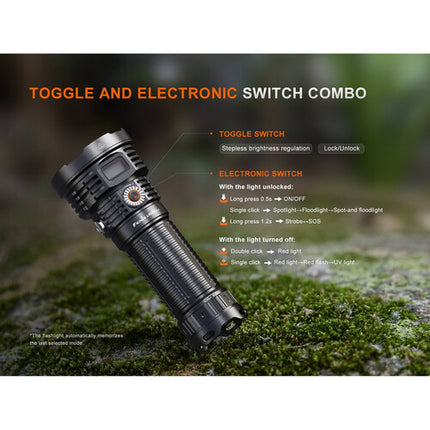 Fenix Linterna Recargable LR50R V2 18000 Lúmenes Batería 32000mAh IP68