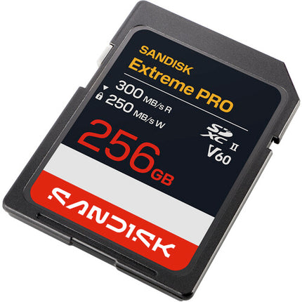 SanDisk 256GB Extreme PRO UHS-II Tarjeta de Memoria SDXC 300 MB/s Lectura 250 MB/s Escritura