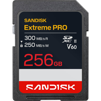 SanDisk 256GB Extreme PRO UHS-II Tarjeta de Memoria SDXC 300 MB/s Lectura 250 MB/s Escritura