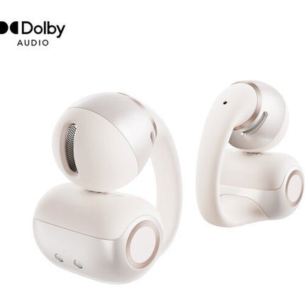 SHOKZ OpenDots 2 Auriculares Clip-On Abiertos Blanco Perla 10h batería IP57