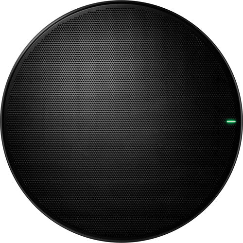 Shure MXA925W Micrófono de Techo Array Redondo Negro Cobertura 9 m x 9 m