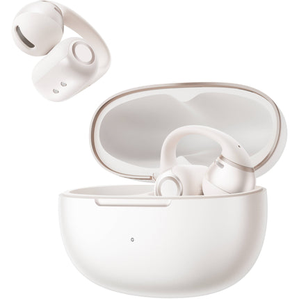 SHOKZ OpenDots 2 Auriculares Clip-On Abiertos Blanco Perla 10h batería IP57