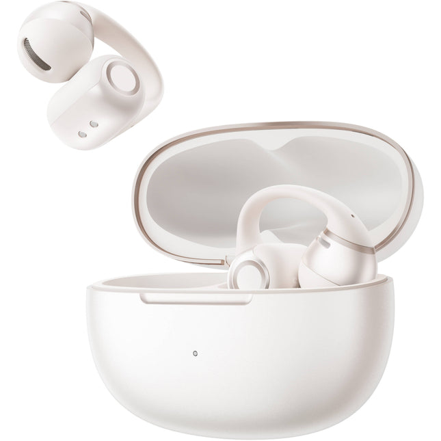 SHOKZ OpenDots 2 Auriculares Clip-On Abiertos Blanco Perla 10h batería IP57