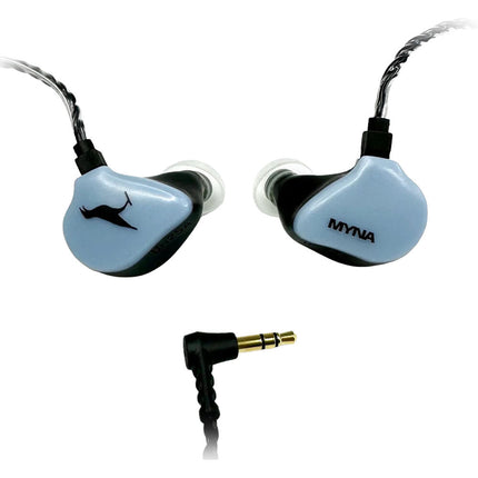 Myna UM25A Auriculares IEM Universales Cuatro Drivers Respuesta 18Hz-20kHz