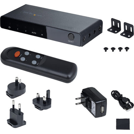 StarTech 2x1 8K60 HDMI 2.1 Switch con mando IR y soporte 48 Gb/s