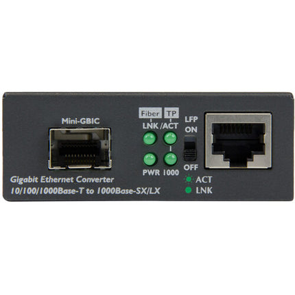 StarTech Convertidor Gigabit Ethernet fibra 10/100/1000 Mb/s SFP