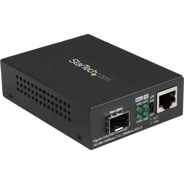 StarTech Convertidor Gigabit Ethernet fibra 10/100/1000 Mb/s SFP