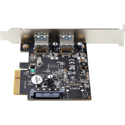 StarTech Tarjeta PCIe 3.0 2 Puertos USB-A 3.2 Gen 2 con Conexión SATA