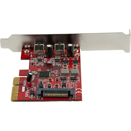 StarTech Tarjeta PCIe 3.0 2 Puertos USB-C 3.2 Gen 2 Conexión x4