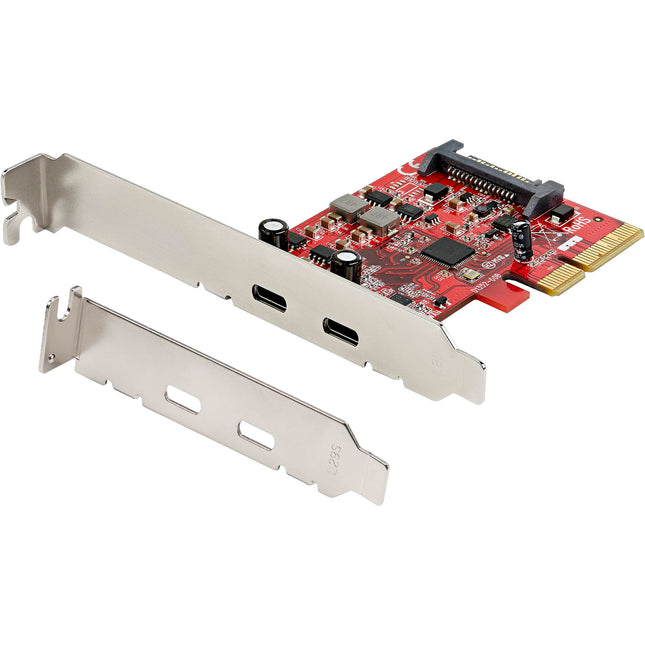 StarTech Tarjeta PCIe 3.0 2 Puertos USB-C 3.2 Gen 2 Conexión x4