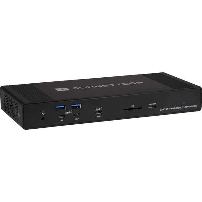 Sonnet Echo 21 Thunderbolt 5 SuperDock con HDMI DisplayPort y ranura M.2 SSD