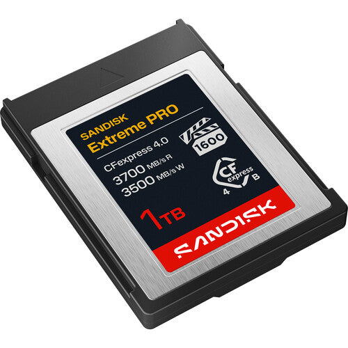 SanDisk 1TB Extreme PRO CFexpress 4.0 Tipo B Tarjeta de Memoria 3500 MB/s Velocidad de Lectura 3100 MB/s Velocidad de Escritura