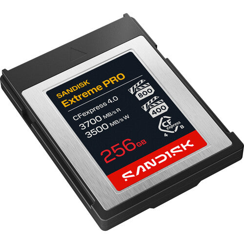 SANDISK 256GB Extreme PRO CFexpress 4.0 Tipo B Tarjeta de Memoria 3500MB/s Lectura 3100MB/s Escritura