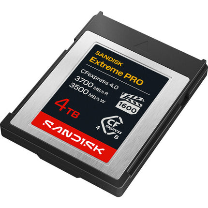 SanDisk 4TB Extreme PRO CFexpress 4.0 Tipo B Tarjeta de Memoria 3500 MB/s Lectura 3100 MB/s Escritura