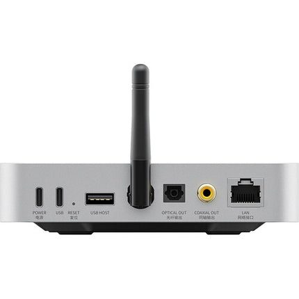 FiiO SR11 Receptor de Música Streaming Plata Ethernet Gigabit Wi-Fi Dual Band 768 kHz 32-Bit