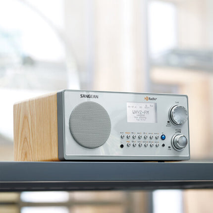 Sangean HDR-18 Radio de Mesa HD AM FM con Altavoz 7W y Pantalla LCD