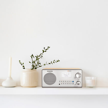 Sangean HDR-18 Radio de Mesa HD AM FM con Altavoz 7W y Pantalla LCD