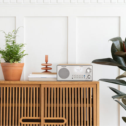 Sangean HDR-18 Radio de Mesa HD AM FM con Altavoz 7W y Pantalla LCD