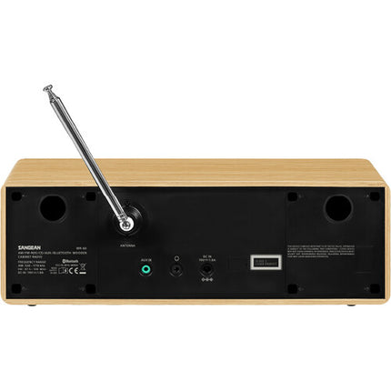 Sangean WR-60 Radio de Madera con AM/FM 20 Presets Bluetooth 5.2