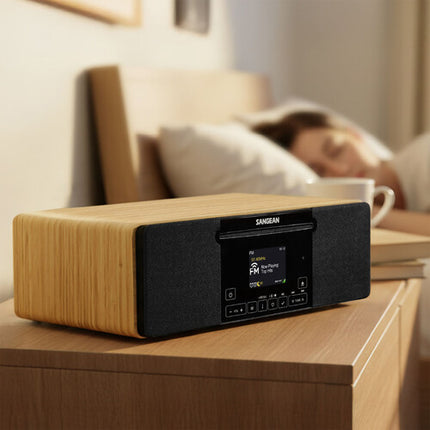 Sangean WR-60 Radio de Madera con AM/FM 20 Presets Bluetooth 5.2
