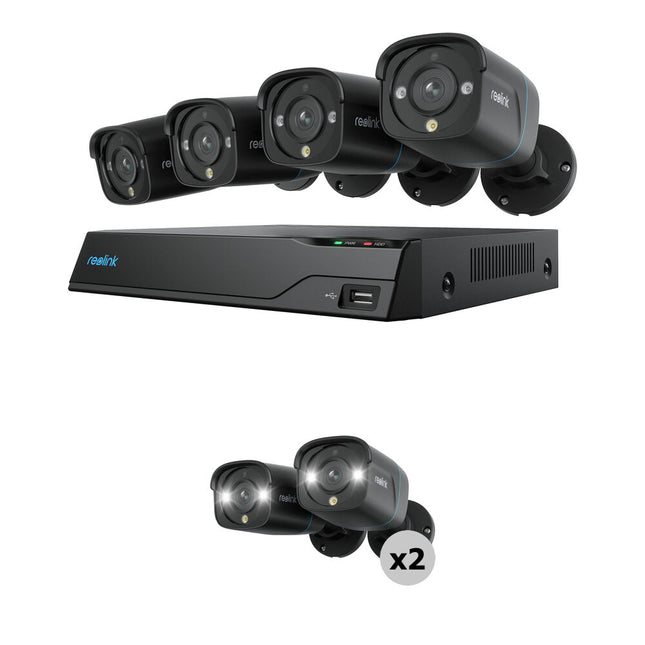 Reolink NVR 8 canales con 2TB HDD y ocho cámaras bullet 8MP