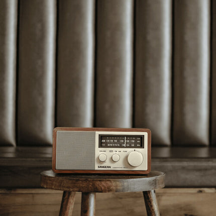 Sangean WR-11 Radio AM/FM Madera 6.5W Altavoz 3 Pulgadas Aux
