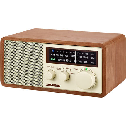 Sangean WR-16 Radio AM/FM Madera Bluetooth 10W Altavoz 3 Pulgadas
