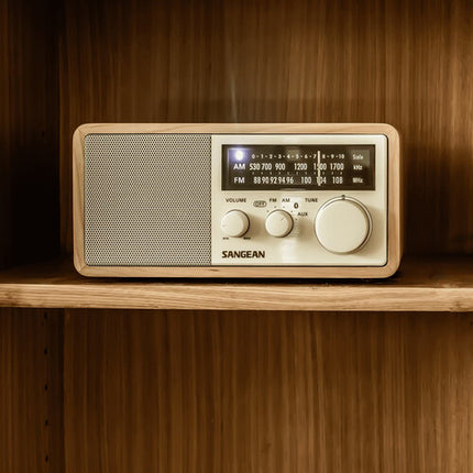 Sangean WR-16 Radio AM/FM Madera Bluetooth 10W Altavoz 3 Pulgadas