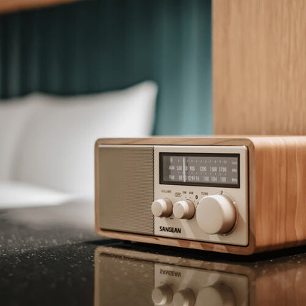 Sangean WR-16 Radio AM/FM Madera Bluetooth 10W Altavoz 3 Pulgadas