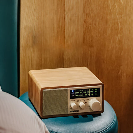 Sangean WR-16 Radio AM/FM Madera Bluetooth 10W Altavoz 3 Pulgadas