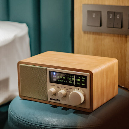 Sangean WR-16 Radio AM/FM Madera Bluetooth 10W Altavoz 3 Pulgadas