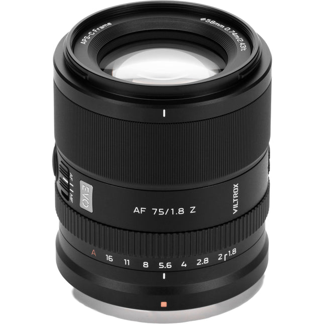 Viltrox 75mm f1.8 EVO AF Lente Telefoto Rápida APS-C para Nikon Z