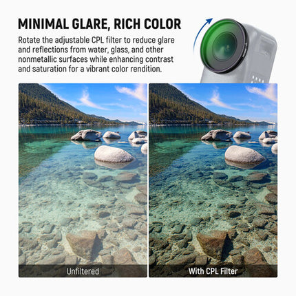 Neewer ND8 CPL UV Juego de 3 Filtros para DJI Osmo Nano con Protector de Pantalla