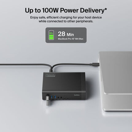 Belkin 16 Puertos USB-C Dock Triple Pantalla 4K60 USB 3.2 140W PD