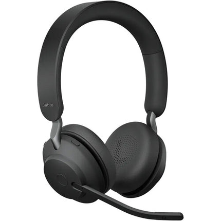 Jabra Evolve2 65 Link 390c Auricular Estéreo Inalámbrico USB-C Bluetooth 40mm Drivers 37 Horas Batería con Soporte de Escritorio