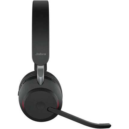 Jabra Evolve2 65 Link 390c Auricular Estéreo Inalámbrico USB-C Bluetooth 40mm Drivers 37 Horas Batería con Soporte de Escritorio