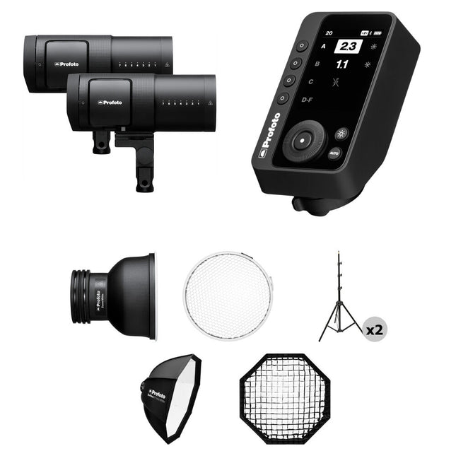 Profoto B30 Flash para Sony Kit 2 Luces 500Ws 40W LED y Connect Pro