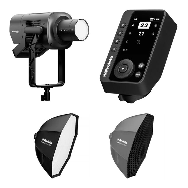 Profoto L600C Luz LED Mono RGB 600W con Softbox y Control Connect Pro para FUJIFILM