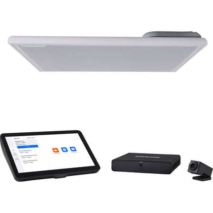 Shure IMXRK30Z IntelliMix Kit para salas pequeñas con micrófono MXA902 y cámara Huddly IQ