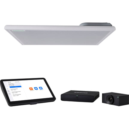 Shure IMXRK50Z Kit de Sala Mediana IntelliMix con Micrófono MXA902 Altavoz y Cámara Huddly L1