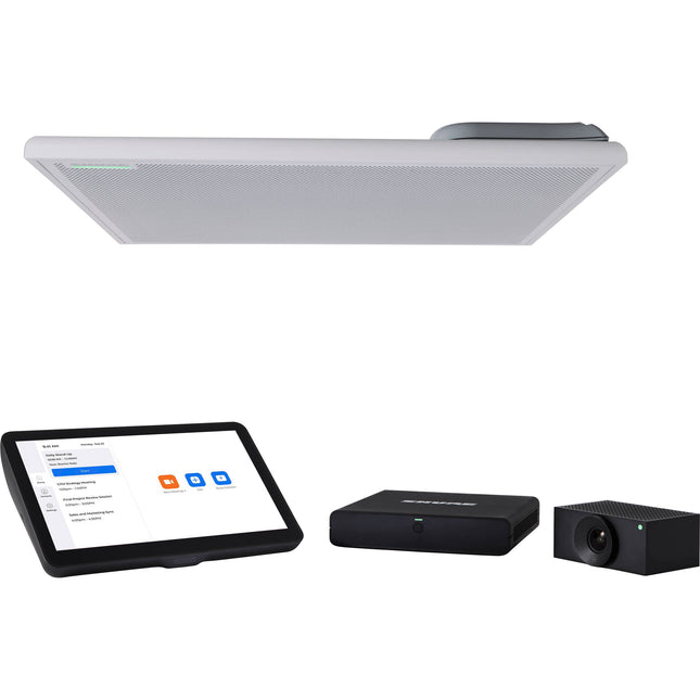 Shure IMXRK50Z Kit de Sala Mediana IntelliMix con Micrófono MXA902 Altavoz y Cámara Huddly L1