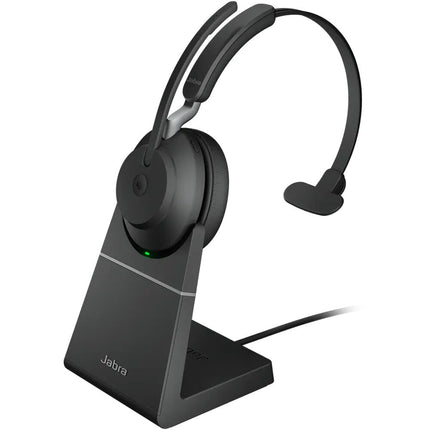 Jabra Evolve2 65 Link 390a Auricular Mono Inalámbrico USB-A Bluetooth 5.0 37 Horas Batería Con Soporte Escritorio