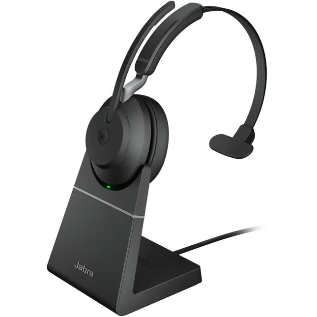 Jabra Evolve2 65 Link 390a Auricular Mono Inalámbrico USB-A Bluetooth 5.0 37 Horas Batería Con Soporte Escritorio